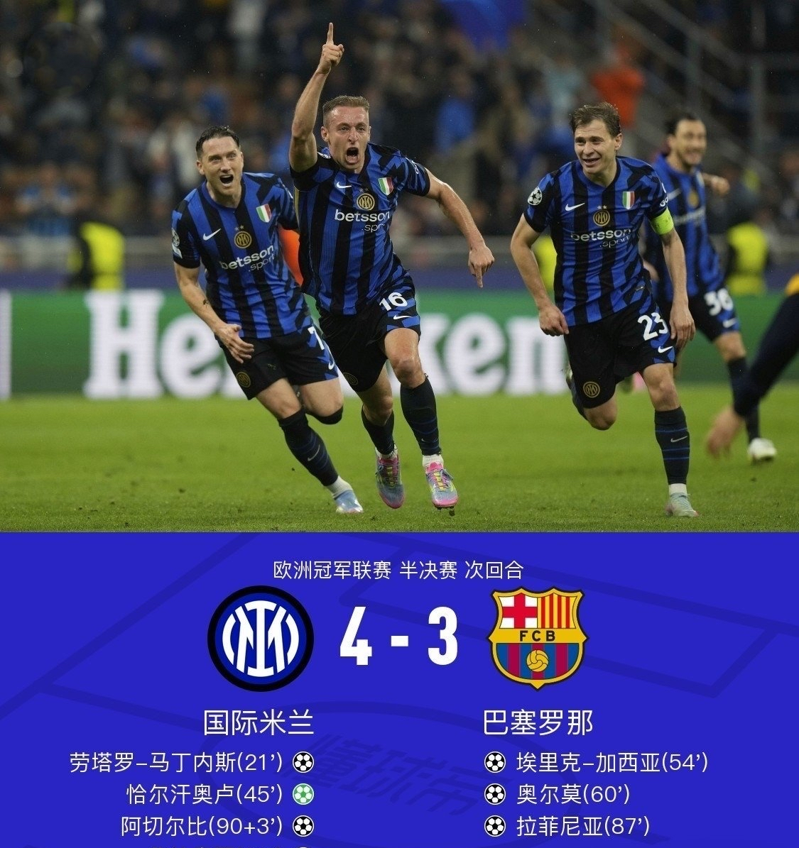 关于国米客场大捷，中场组织出众控制比赛局势的信息